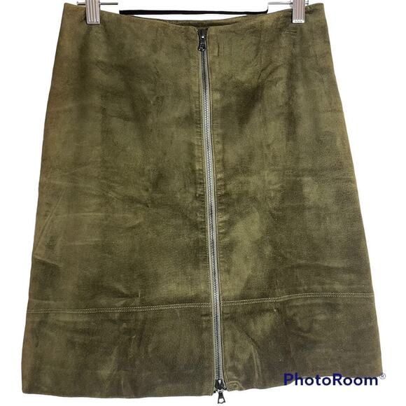 Jenne Maag Women's Leather Suede Pencil Skirt Size Medium - Picture 1 of 6